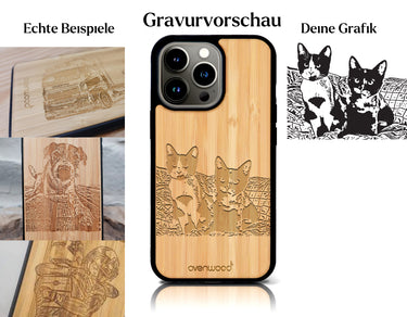 INDIVIDUELL iPhone 15 Pro Max Bambus-Kunststoff
